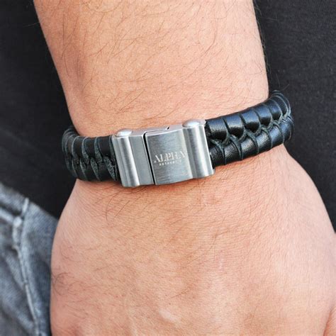 dior braclet men|designer men's leather bracelets uk.